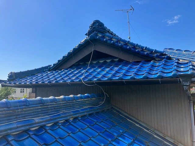 岐阜市｜地震に強い軽い屋根にしたい！昔ながらの瓦屋根を軽量瓦に葺き替え